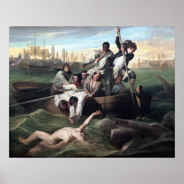 John Singleton Copley Watson and the Shark Poster (Front)