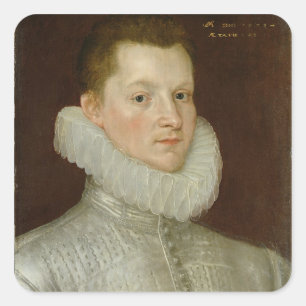 John Smythe of Ostenhanger (now Westenhanger) Kent Square Sticker