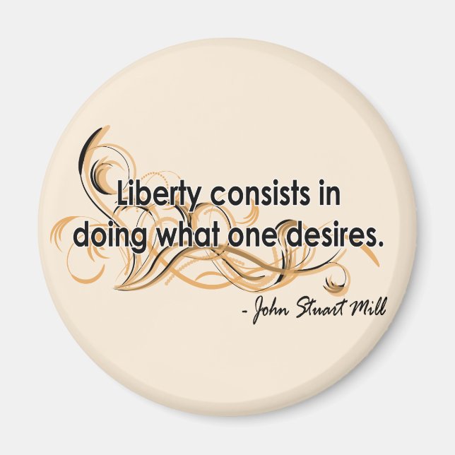 John Stuart Mill Magnet (Front)