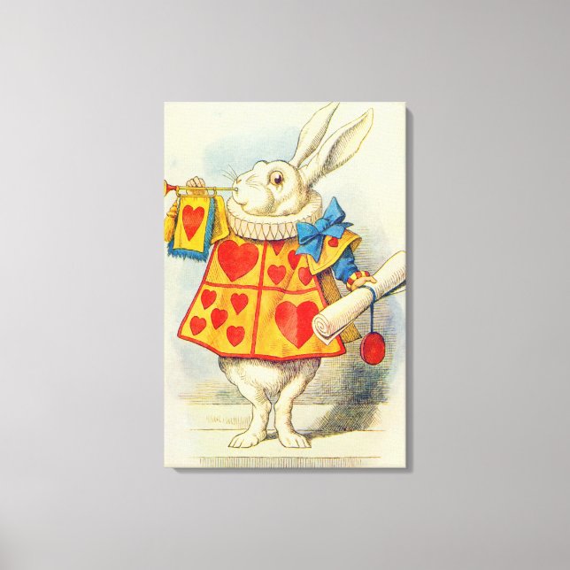 John Tenniel | The White Rabbit Canvas Print (Front)
