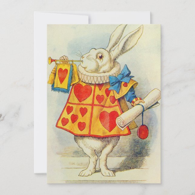 John Tenniel | The White Rabbit Thank You Card (Front)