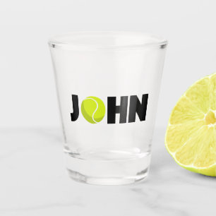 John Tennis Shot Glass