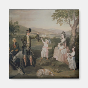 John, the 4th Duke of Atholl and his family Magnet