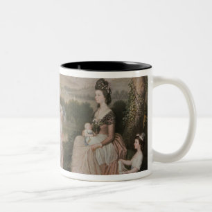 John, the 4th Duke of Atholl and his family Two-Tone Coffee Mug