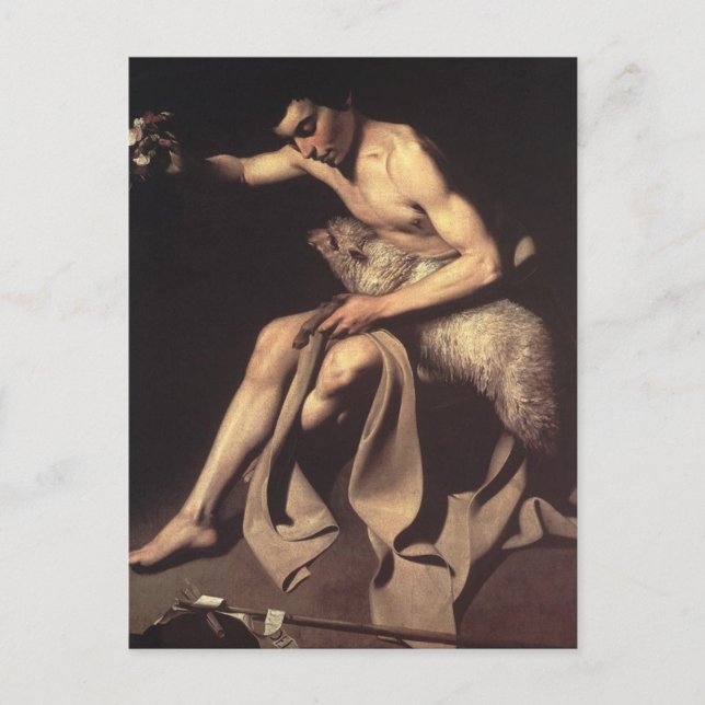 John the Baptist by Caravaggio Postcard (Front)