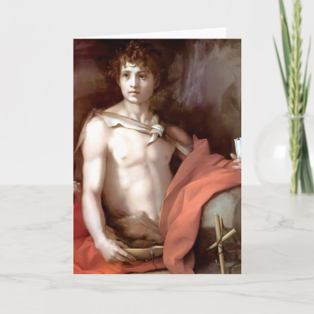 John the Baptist Fine Art Greetings Card (Front)