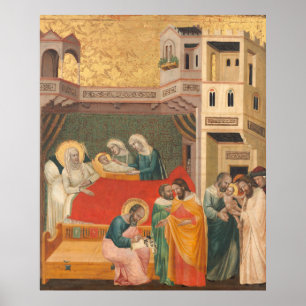 John the Baptist Giovanni Baronzio Fine Art Poster