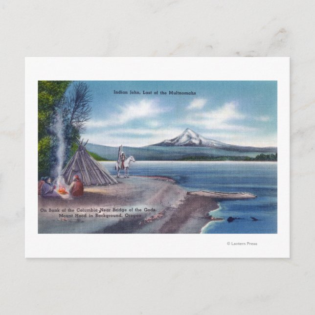 John the Last of the Multnomahs Postcard (Front)