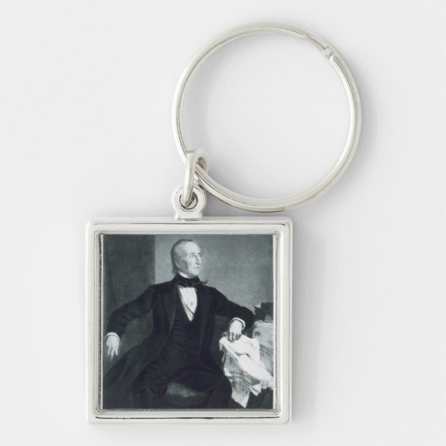 John Tyler, 10th President of the United States of Key Ring (Front)