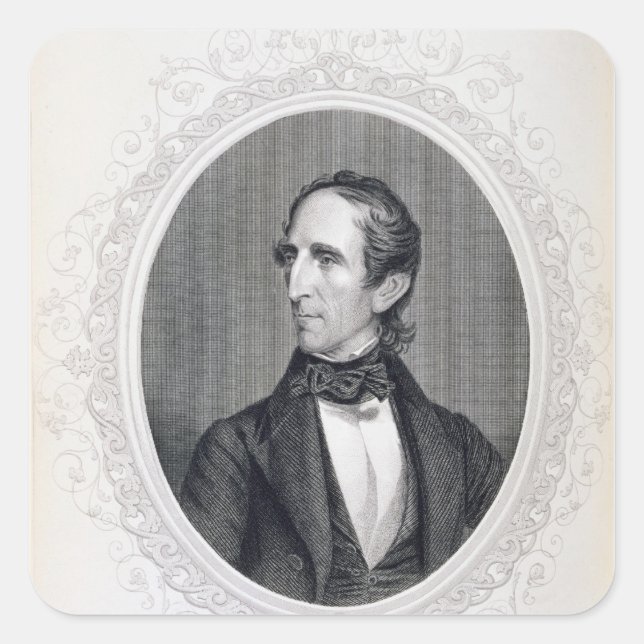 John Tyler Square Sticker (Front)