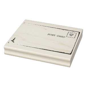 John Vintage Post Card Rubber Art Stamp