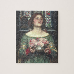 John W Waterhouse - Gather Ye Rosebuds (1908) Jigsaw Puzzle