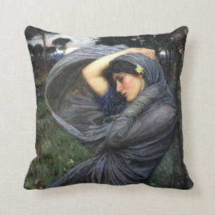 John W. Waterhouse Pre-Raphaelite Boreas Pillow
