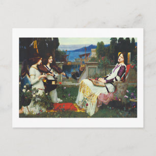 John W Waterhouse - Saint Cecilia (1895) Postcard