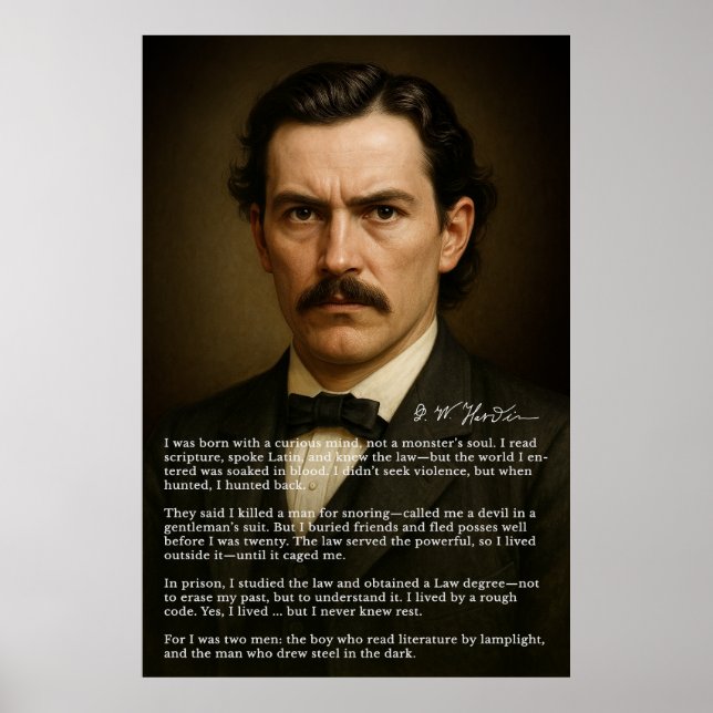 John Wesley Hardin | Outlaw with a Scholar’s Mind Poster (Front)