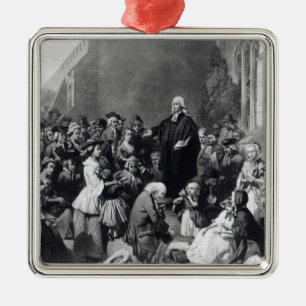 John Wesley preaching Metal Tree Decoration