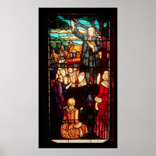 John Wesley  Preaching the Gospels in England Poster