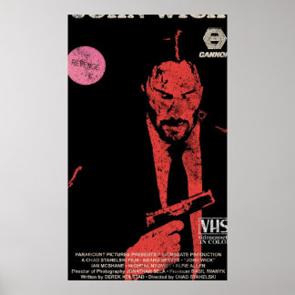 John Wick VHS Poster