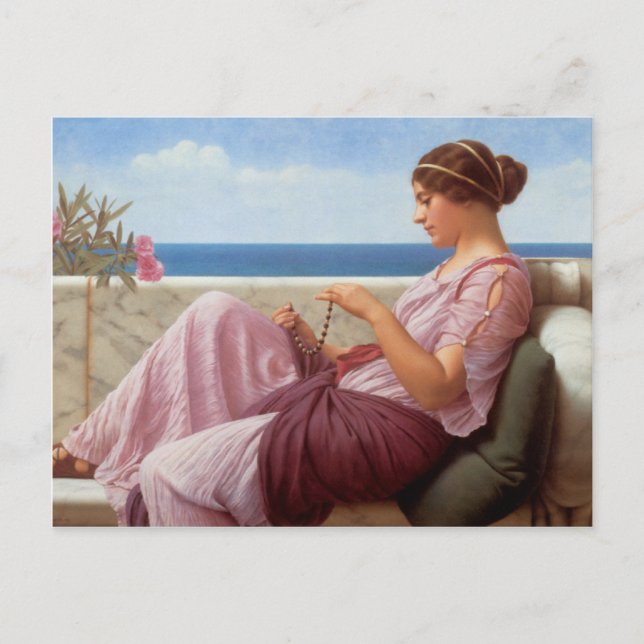 John William Godward - A souveneer Postcard (Front)