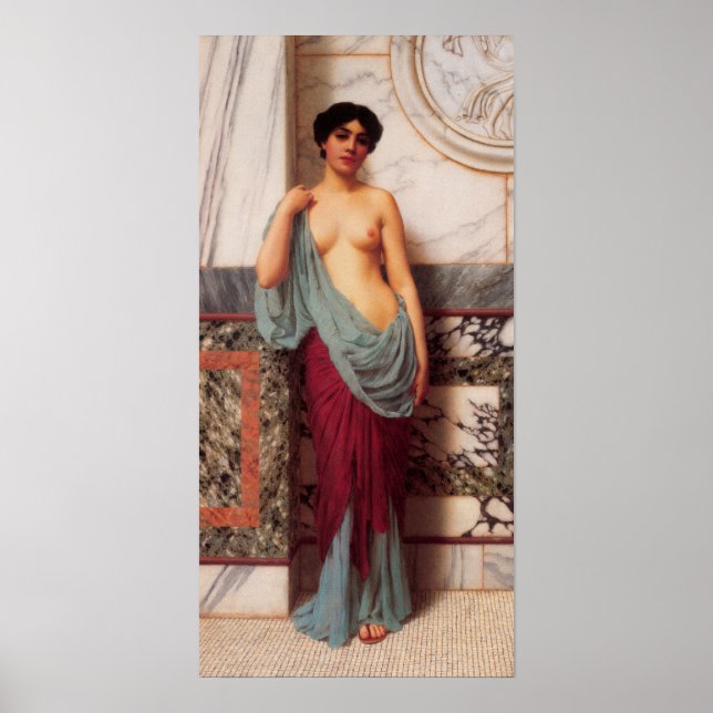 John William Godward - At the Thermae Poster (Front)