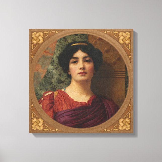 John William Godward Contemplation CC0634 Canvas Print (Front)