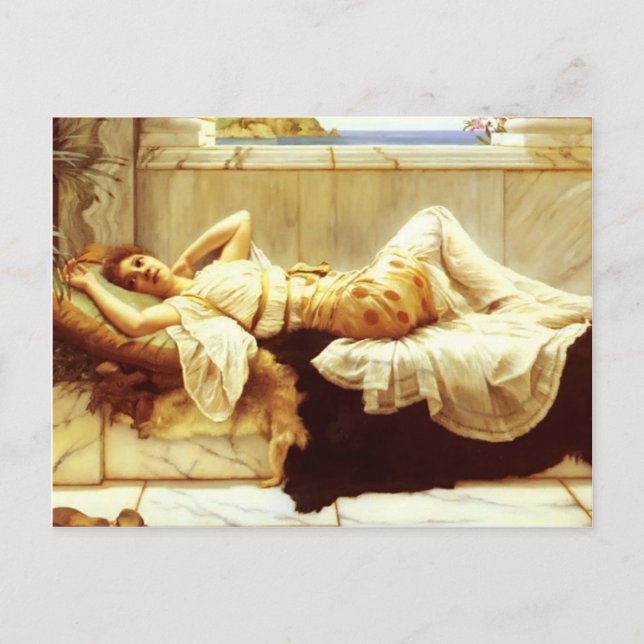John William Godward- Liegende Postcard (Front)