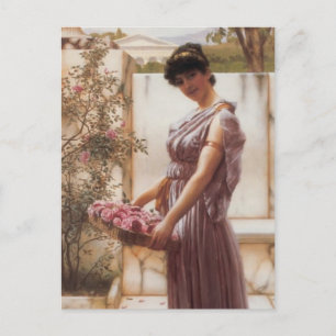 John William Godward- The Flowers of Venus Postcard