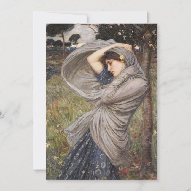 John William Waterhouse - Boreas Thank You Card (Front)