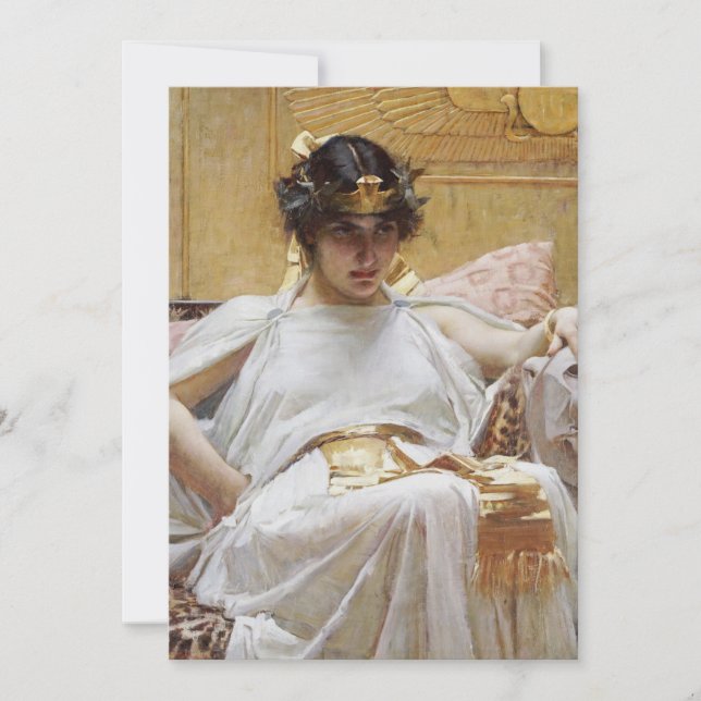John William Waterhouse - Cleopatra Thank You Card (Front)