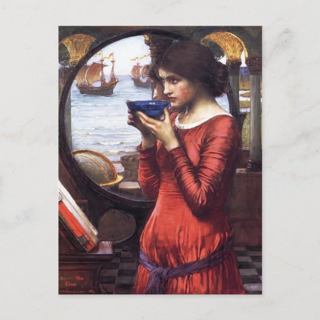John William Waterhouse- Destiny Postcard (Front)
