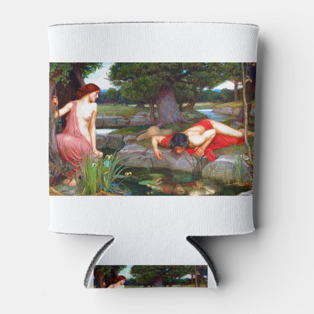 John William Waterhouse Echo and Narcissus Can Cooler (Front)