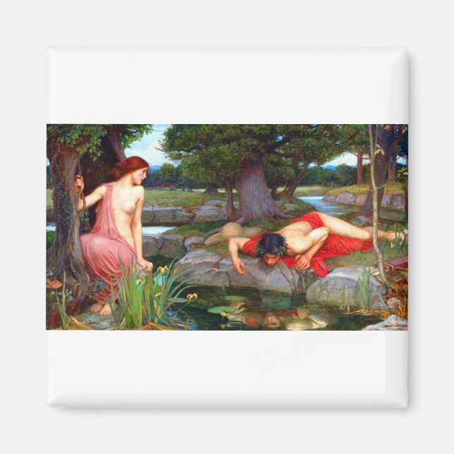John William Waterhouse Echo and Narcissus Magnet (Front)