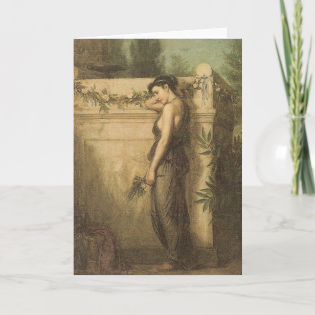 John William Waterhouse - Gone But Not Forgotten Card (Front)