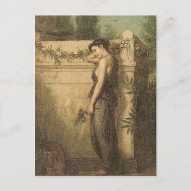 John William Waterhouse - Gone But Not Forgotten Postcard (Front)