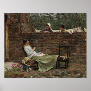 John William Waterhouse - Good Neighbours Poster