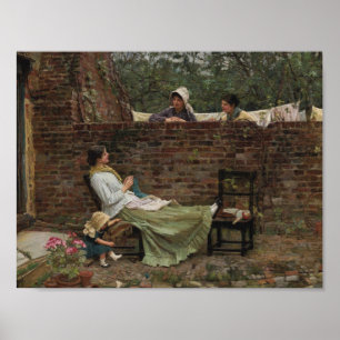 John William Waterhouse - Good Neighbours Poster