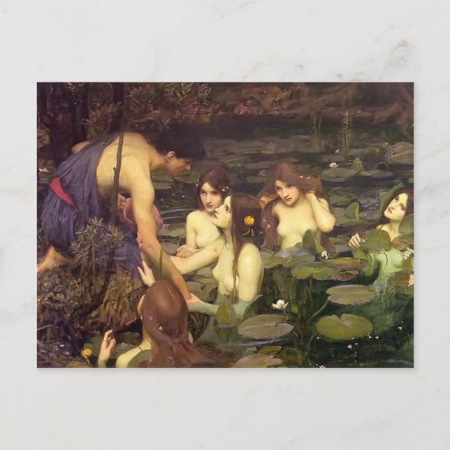 John William Waterhouse- Hylas and the Nymphs Postcard (Front)