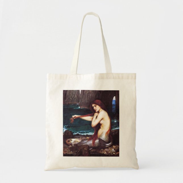 John William Waterhouse Mermaid Tote Bag (Front)