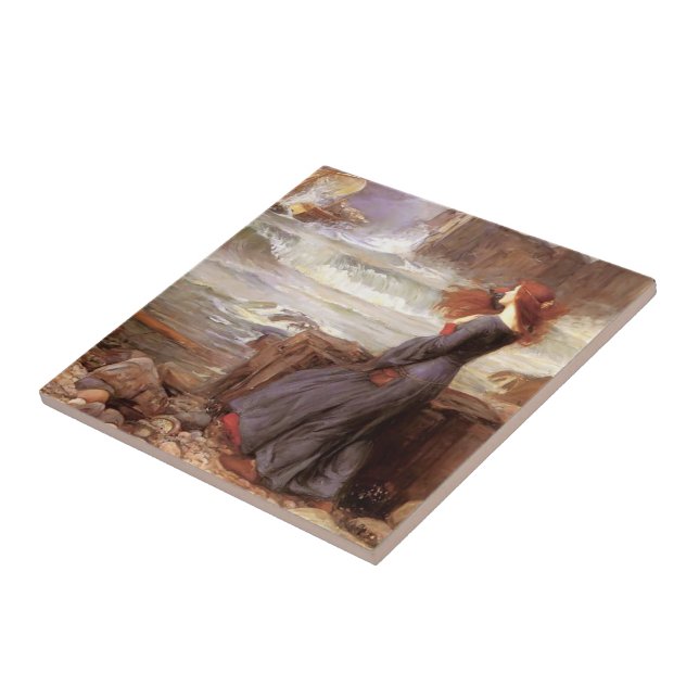 John William Waterhouse- Miranda Tile (Side)