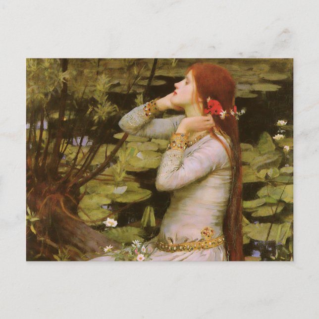 John William Waterhouse Ophelia Postcard (Front)