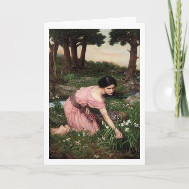 John William Waterhouse - Spring Spreads... Card (Front)