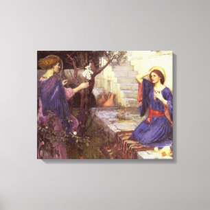 John William Waterhouse - The Annunciation Canvas Print