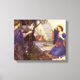 John William Waterhouse - The Annunciation Canvas Print