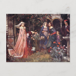 John William Waterhouse- The Enchanted Garden Postcard
