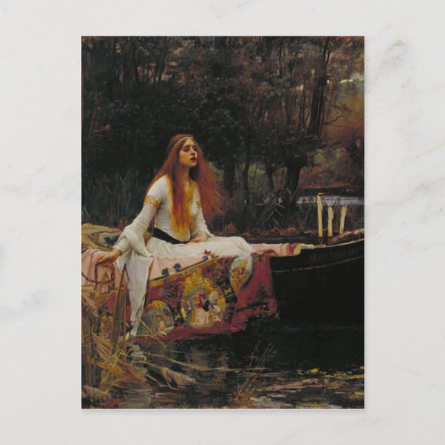 John William Waterhouse - The Lady of Shalott Postcard (Front)