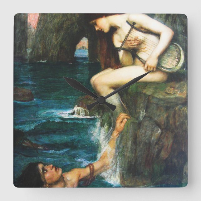 John William Waterhouse The Siren Clock (Front)