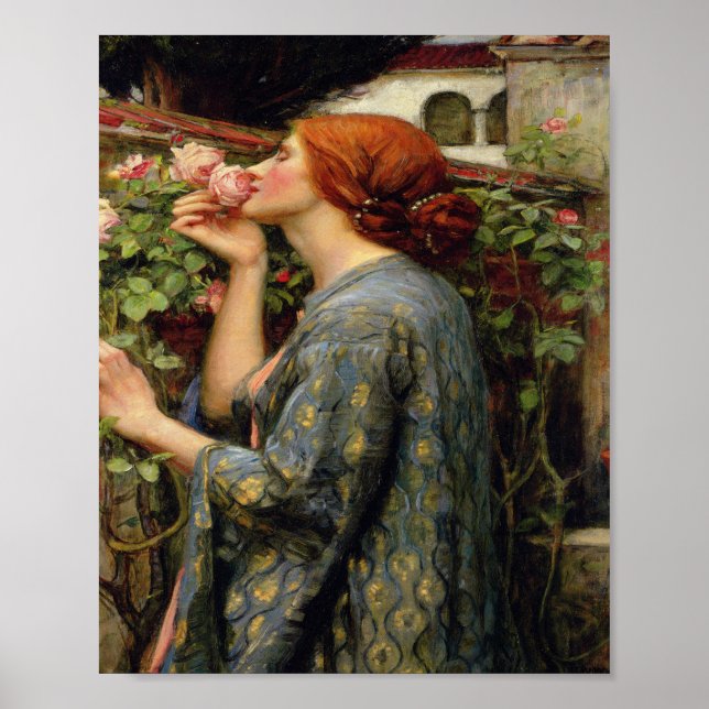 John William Waterhouse - The Soul Of The Rose Poster (Front)