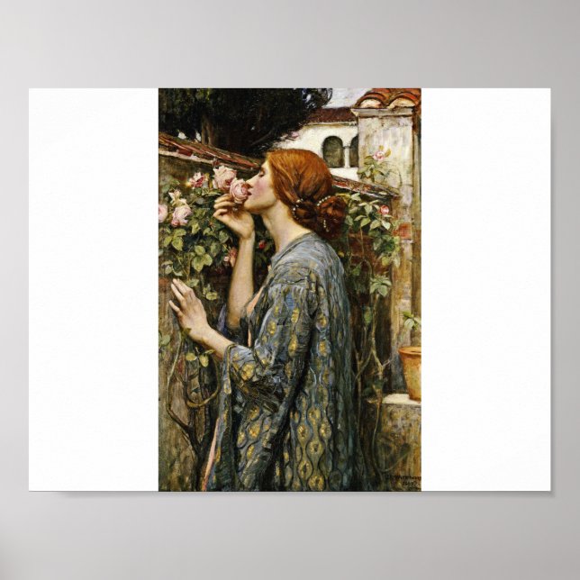 John William Waterhouse - The Soul Of The Rose Poster (Front)