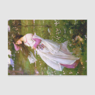 John William Waterhouse Windflowers Windswept  Tissue Paper