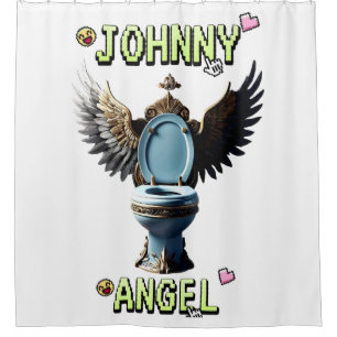 JOHNNY ANGEL SHOWER CURTAIN